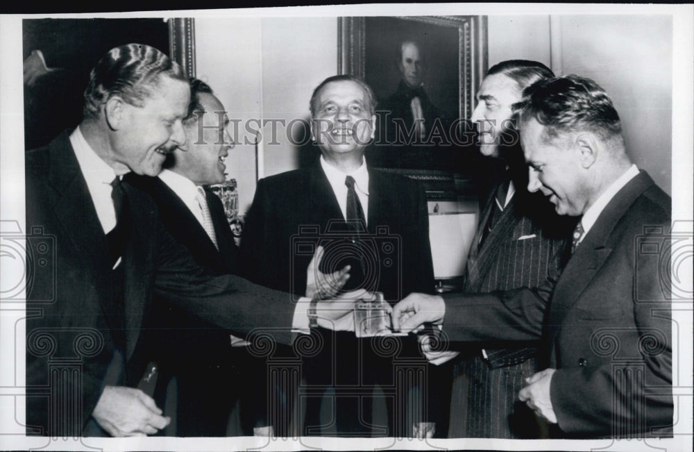 1956 Assistant Secretary Of USA William Lacey & V.L.Kudrayavtsey - Historic Images