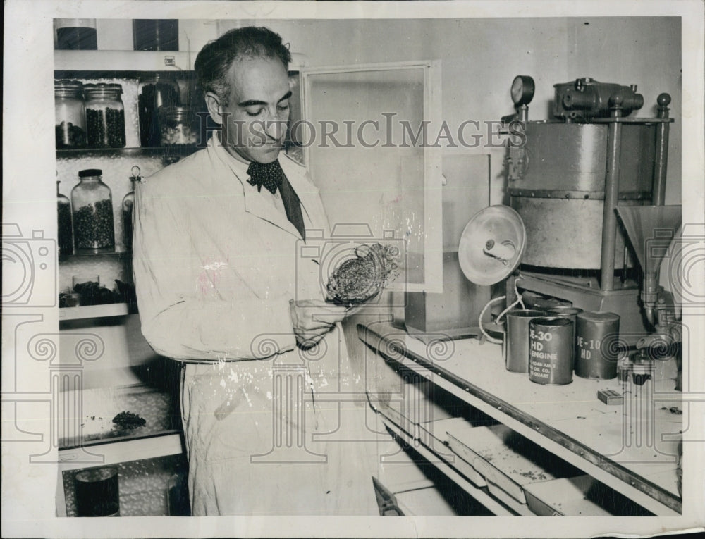 1947 Jean Pathus-Labour French Scientist Gasoline from a Pill - Historic Images