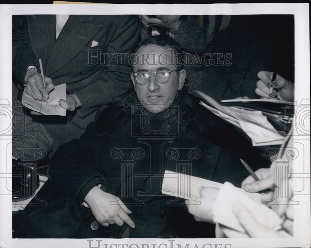 1949 Press Photo Rev George Antonio Leberge Administrator of Catholic Church in - Historic Images