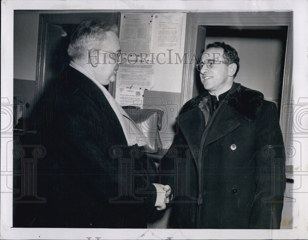 1949 Rev George LaBegre American Catholic Priest in Russia &amp; Rev Zop - Historic Images