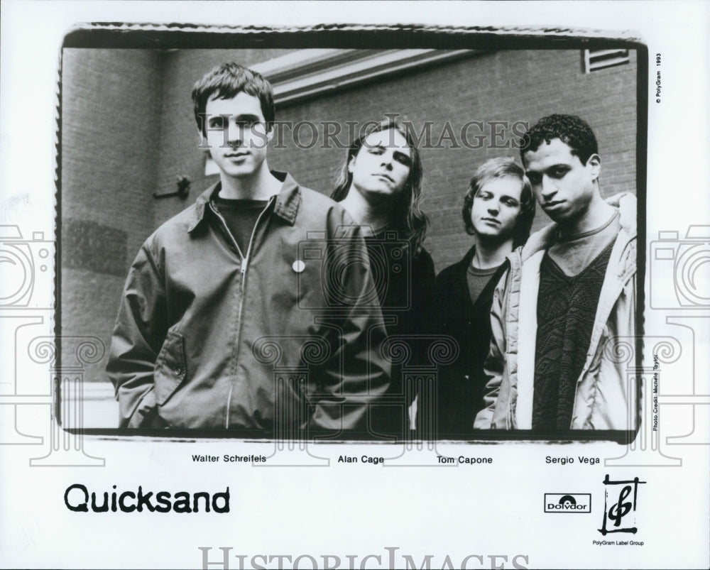 1993 Press Photo Quicksand (Band) : Walter Schreifeis, Alan Cage, Tom Capone - Historic Images