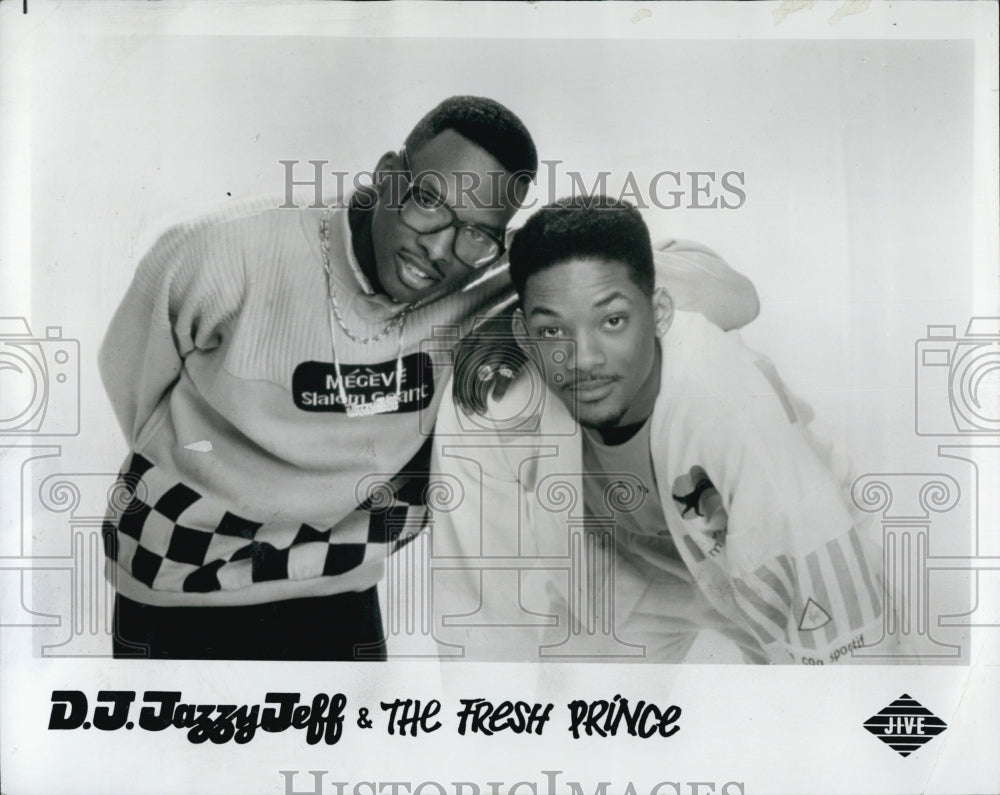 1990 Press Photo Jazzy Jeff and the Fresh Prince,Will Smith and Jeff Townes - Historic Images