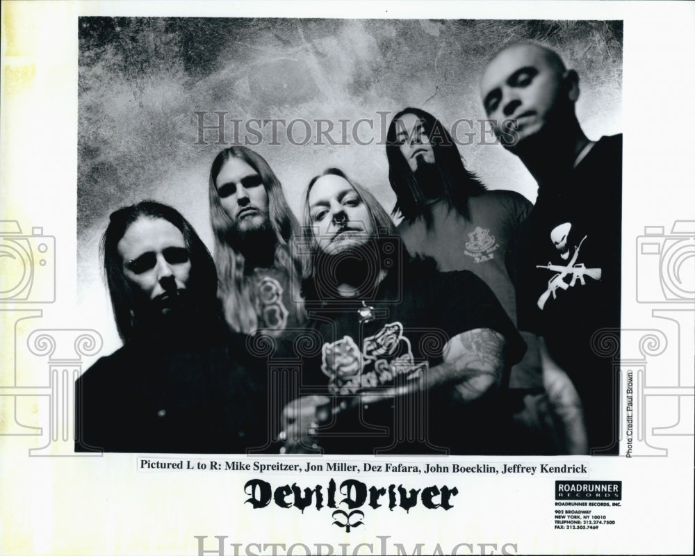 2005 Devil Driver Heavy Metal Band Roadrunner Records - Historic Images