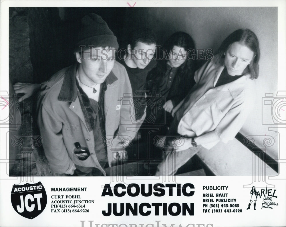 1996 Press Photo Acoustic Junction Band Members - Historic Images