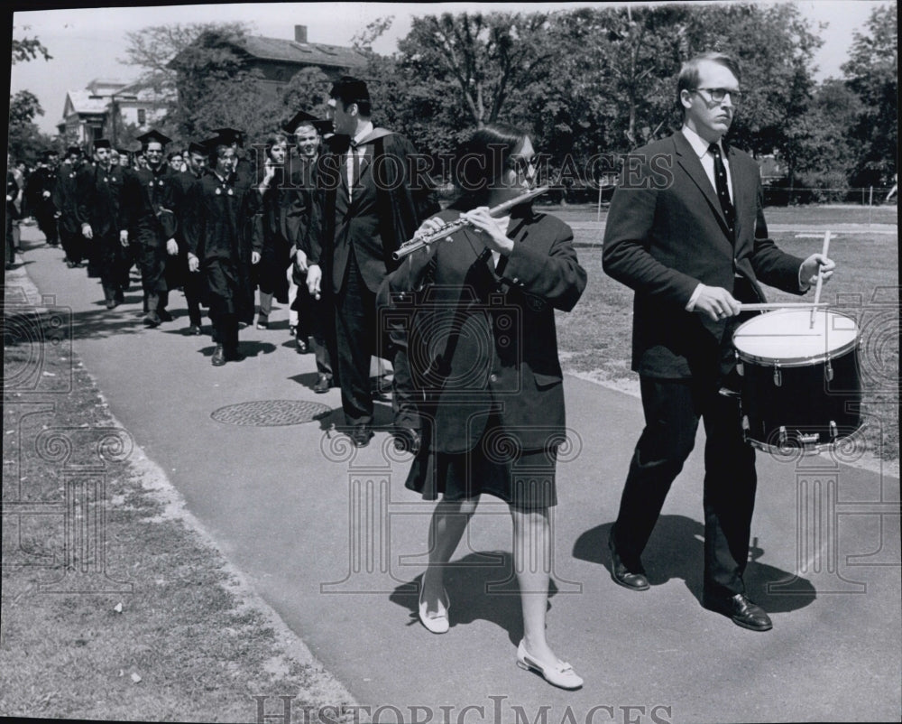 1969 Press Photo Harvard Band Wind Ensemble for Phi Beta Kappa Procession - Historic Images