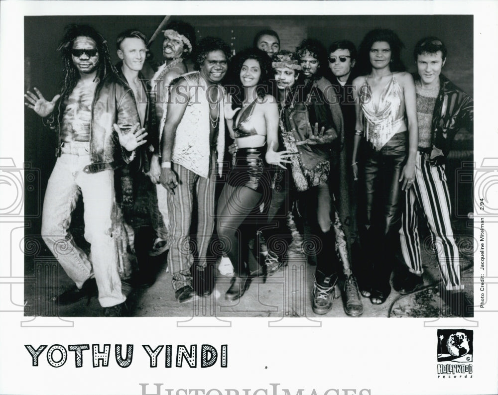 Press Photo Yothu Yindi Members - Historic Images