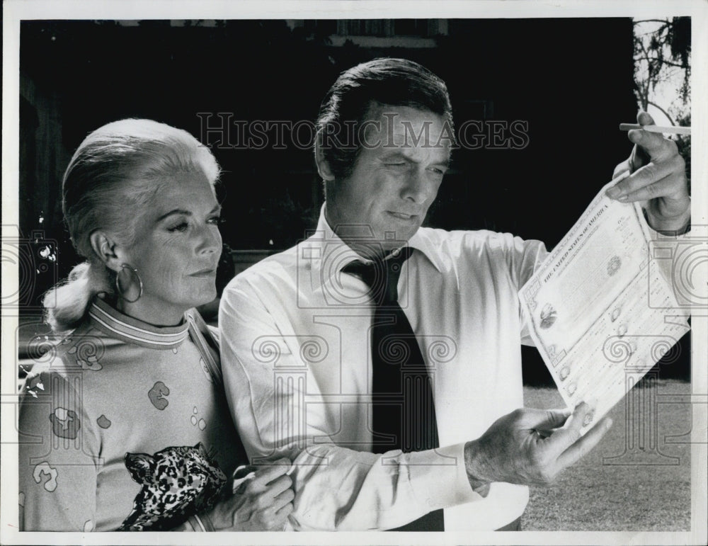 1972 Press Photo Dorothy Green, David Janssen &quot;O&#39;Hara, United States Treasury&quot; - Historic Images