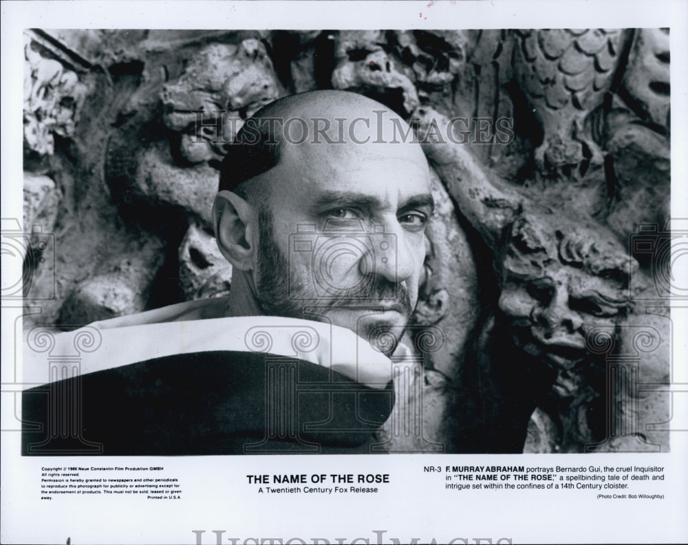 1986 Press Photo F Murray Abraham in &quot;The Name of the Rode&quot; - Historic Images