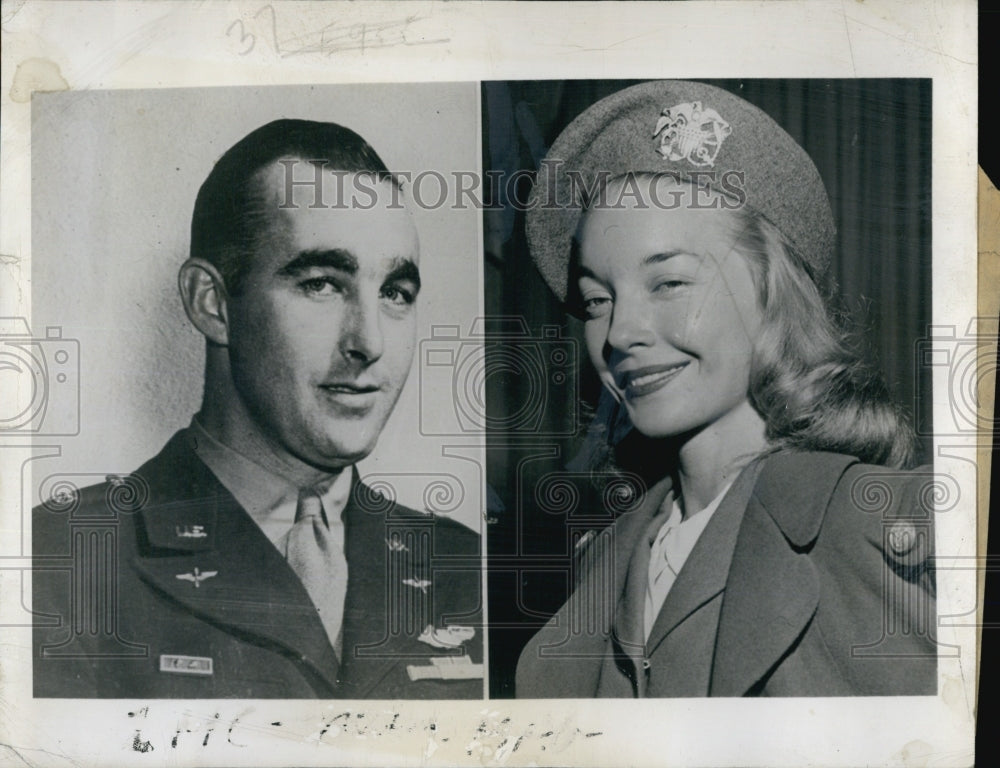 1946 Press Photo Mrs. Fay Miller and Husband, Arthur Miller - Historic Images