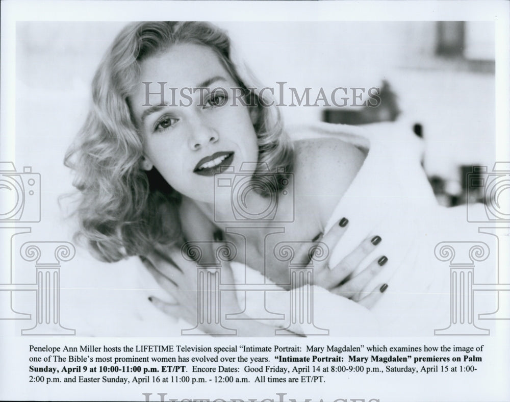 Press Photo Penelope Ann Miller in &#39;intimate Portrait: Mary Magdalen&quot;. - Historic Images