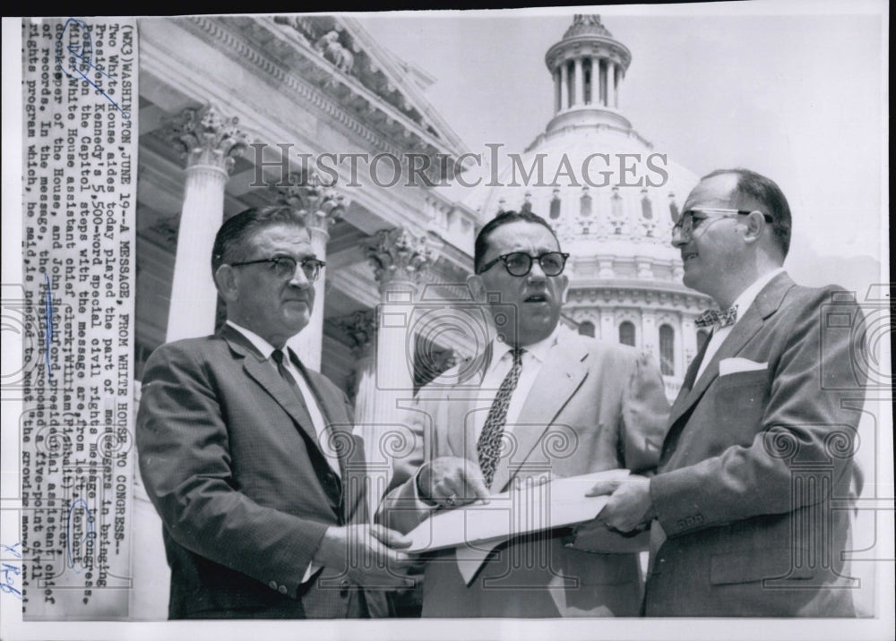 1953 Press Photo Herbert Miller, William Miller and John Hachford. - Historic Images