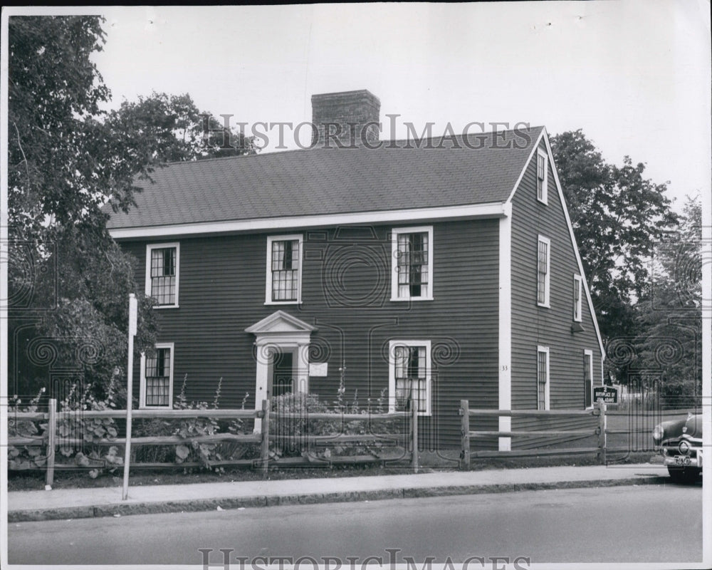 1960 Press Photo Birthplace of U.S. 2nd President John Adams on Mass. - Historic Images