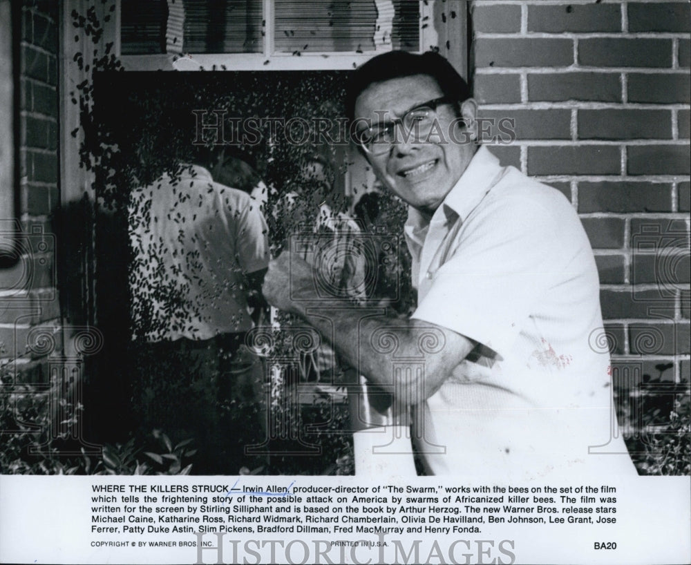 1978 Actor Erwin Allen in "The Swarm" - Historic Images