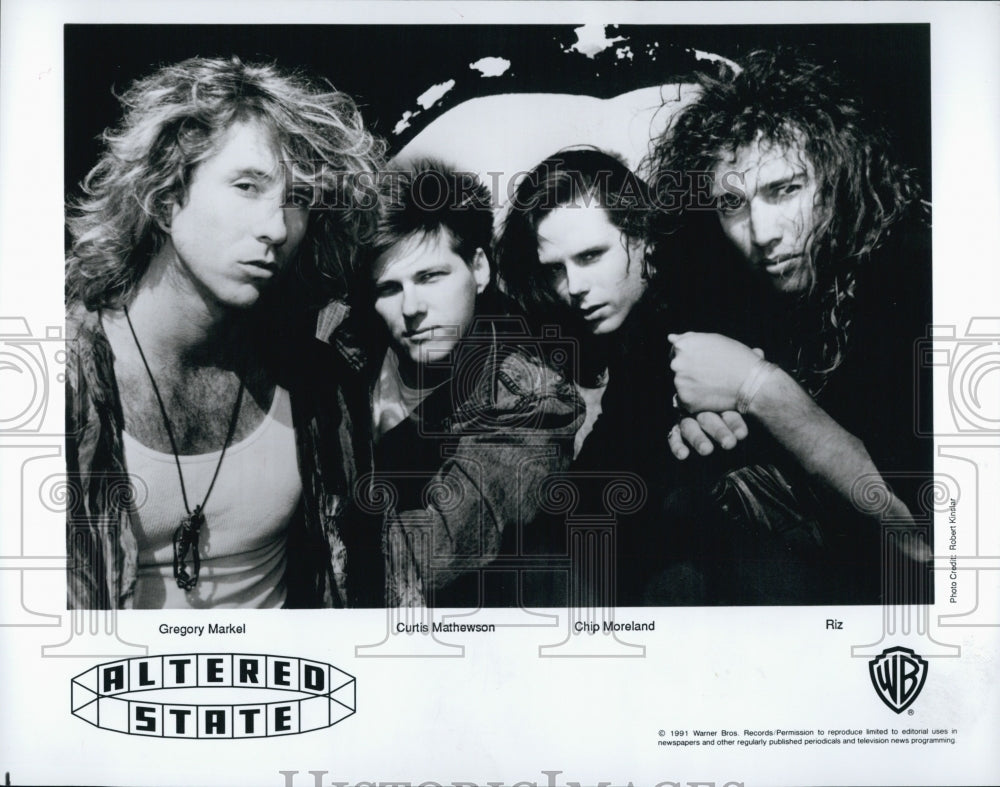 1991 Press Photo Altered State Progressive Rock Band Warner Brothers Records - Historic Images