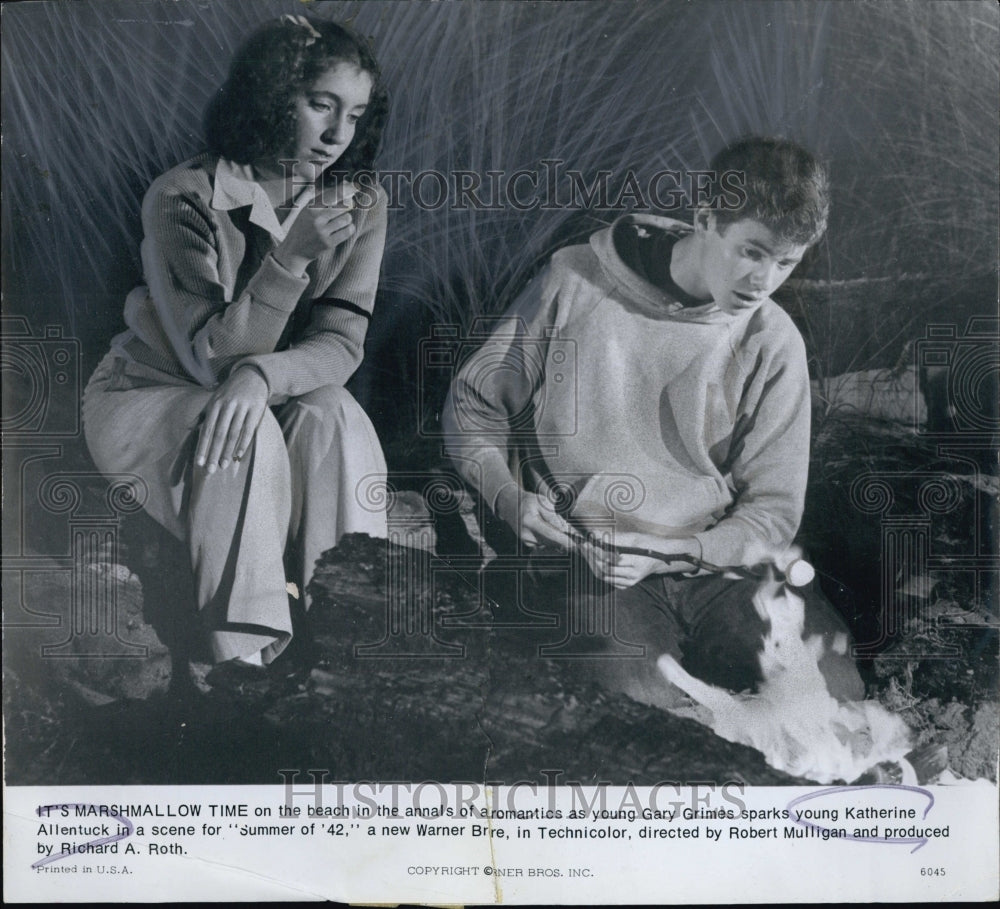1971 Katherine Allen & Gary Grimes in "Summer of '42" - Historic Images