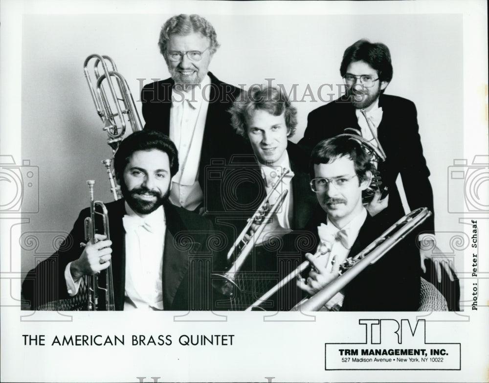 Press Photo members of The American Brass Quintet - Historic Images