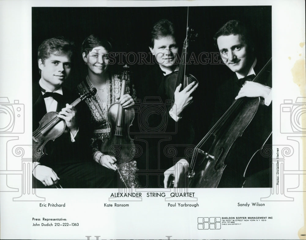 Press Photo Paul Yarbrough and the Alexander String Quartet - Historic Images