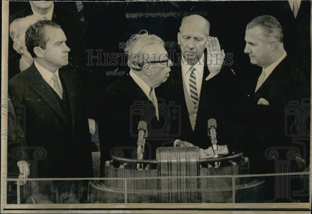 1969 Press Photo Vice President Spiro T Agnew Inauguration President Nixon - Historic Images