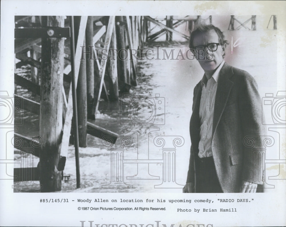 1987 Press Photo Woody Allen stars in "Radio Ways" - Historic Images