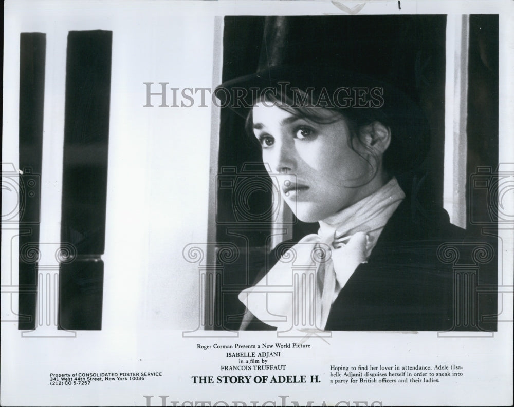 Press Photo Isabelle Adjani stars in &quot;The Story of Adele H.&quot; - Historic Images