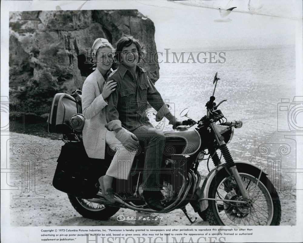 1973 Press Photo Film "40 Carats" Liv Ullmann Edward Albert - Historic Images