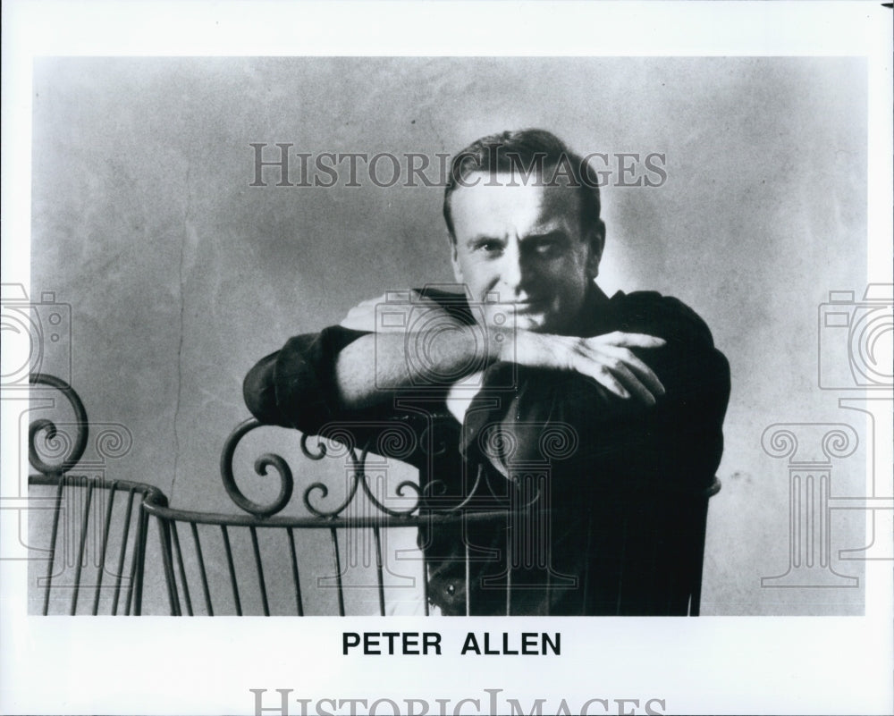 1990 Press Photo Benefit Concert of Peter Allen at Fenway Community Heath Center - Historic Images