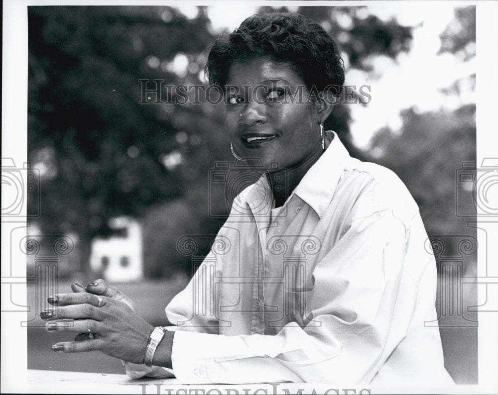 1993 Press Photo Patricia Allen in prison for the murder of her husband - Historic Images