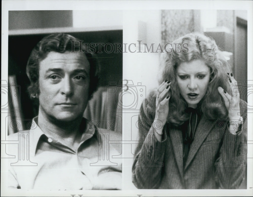 1982 Press Photo Michael Caine &amp; Nancy Allen star in &quot;Dressed To Kill&quot; - Historic Images