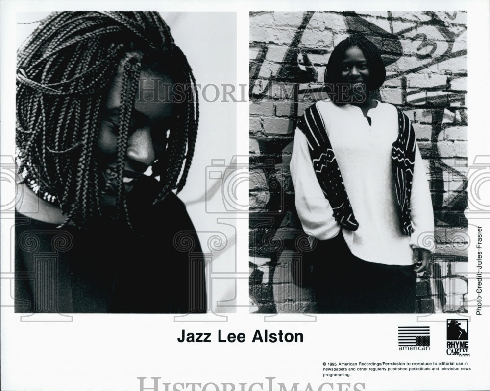 1995 Press Photo Singer Jazz Lee Alston - Historic Images