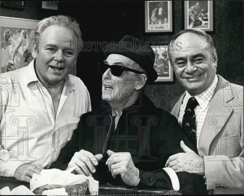 1980 Press Photo Bill Quinn,Carroll O&#39;Connor in &quot;Archie&#39;s Bunkers Place&quot;. - Historic Images