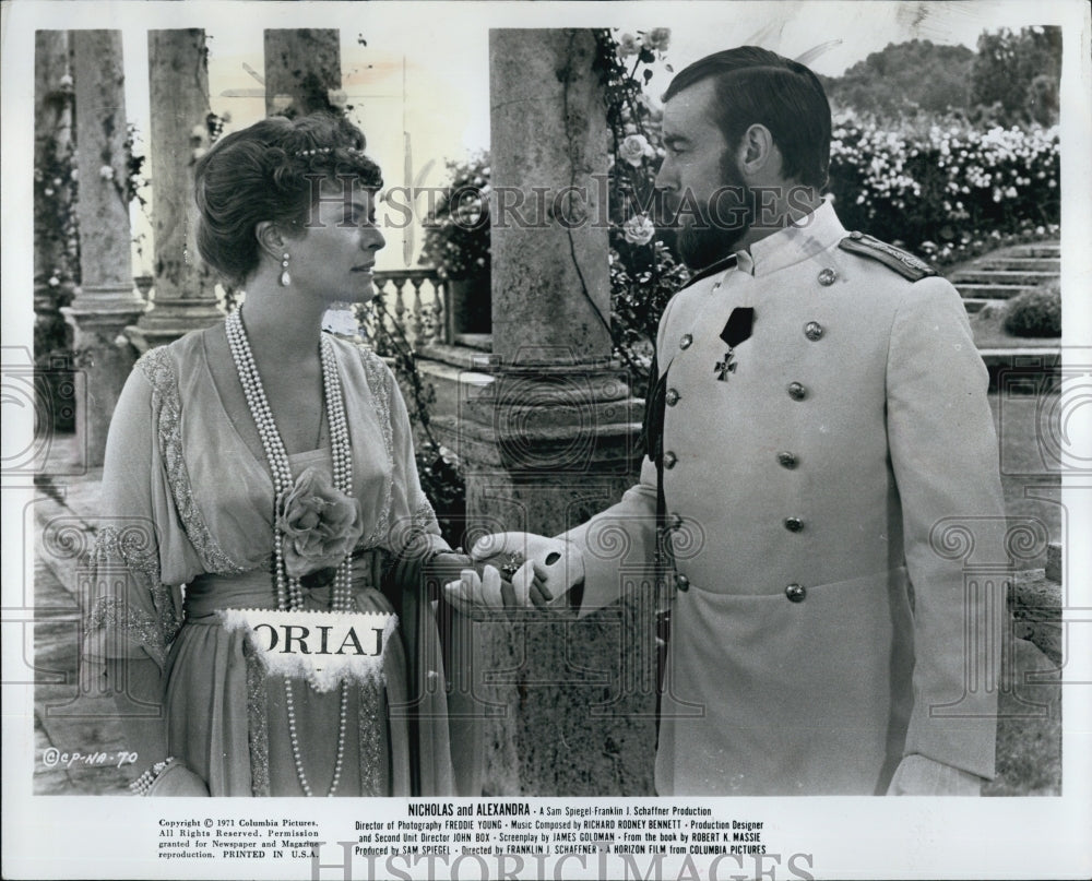 1972 Press Photo Michael Jayston &amp; Janet Suzman in &quot;Nicholas and Alexandria&quot; - Historic Images