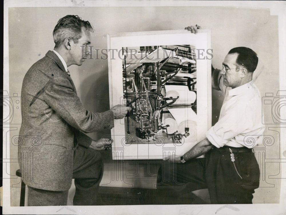 1947 Press Photo Frank Quinn And George Cooper - Historic Images