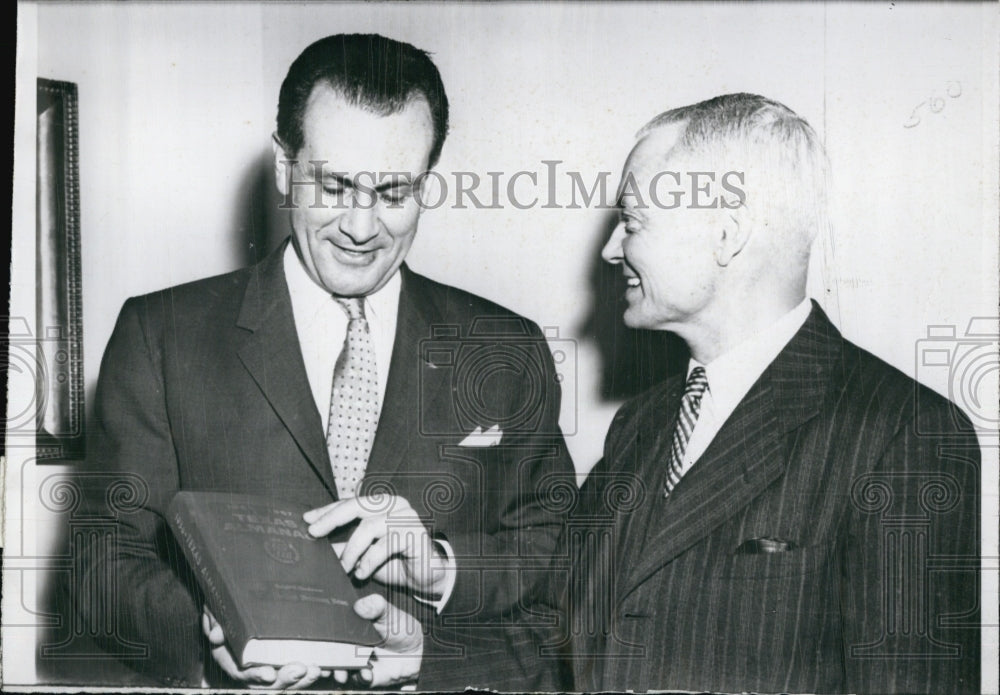 1956 Press Photo Bruce Alger And Sherman Adams - Historic Images