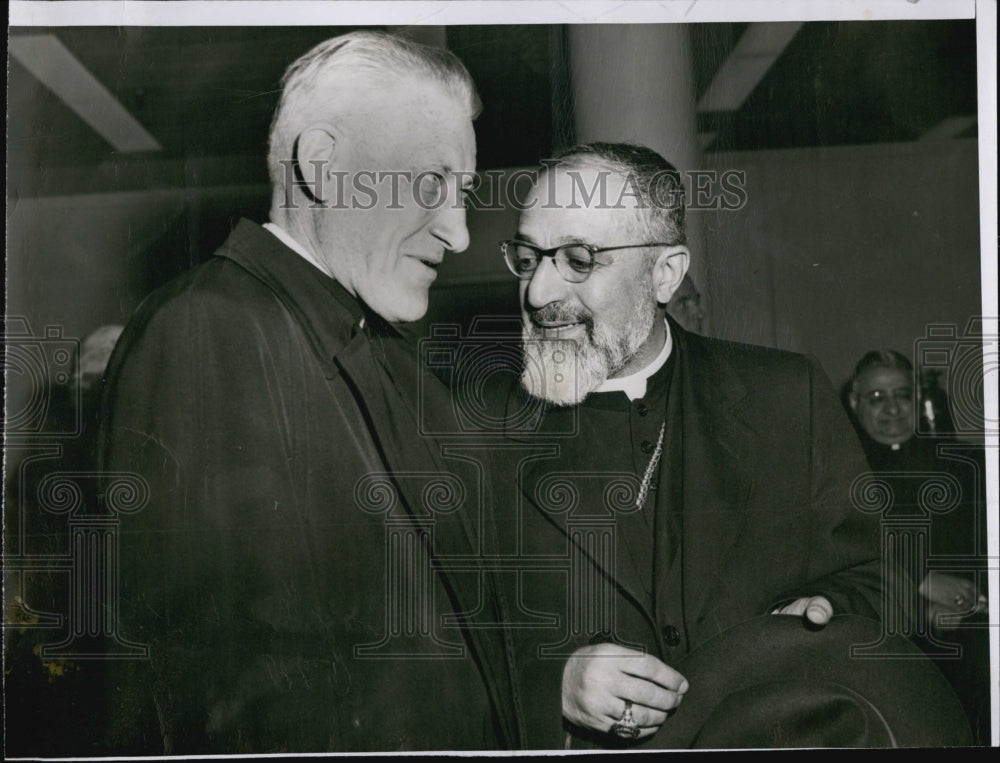 1954 Press Photo Cardinal Agagainin - Historic Images