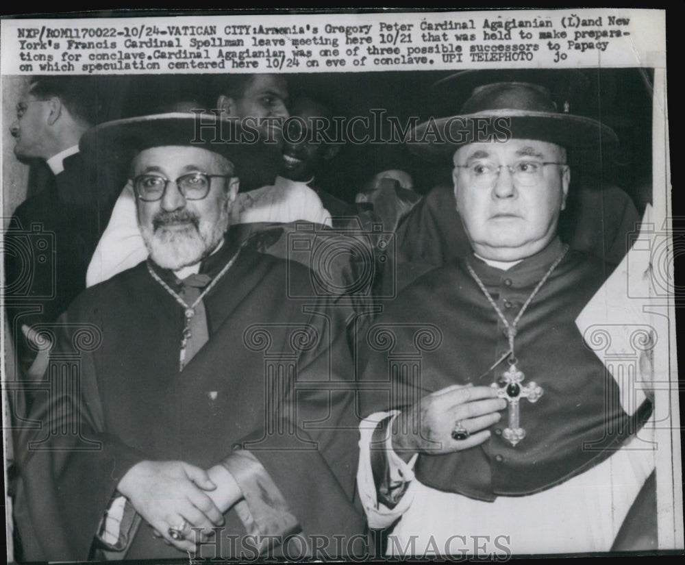 1958 Press Photo Vatican City Meeting - Historic Images