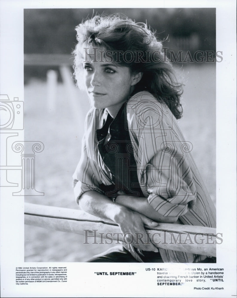 1984 Press Photo Actress Karen Allen in "Until September" - Historic Images