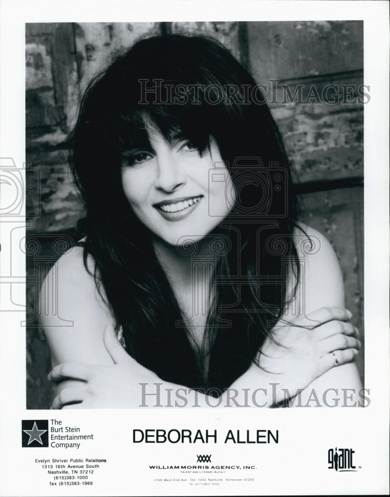 Press Photo country music singer Deborah Allen - Historic Images
