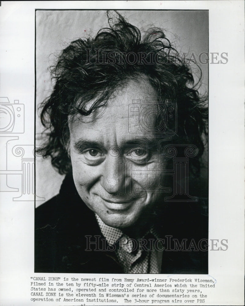 Press Photo Filmmaker Frederick Wiseman's Film "Canal Zone" - Historic Images