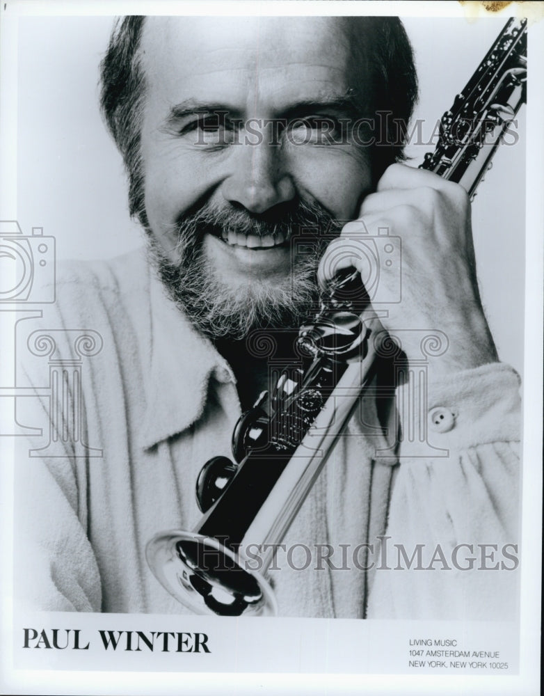 Press Photo Paul Winter American saxophonist, six-time Grammy Award nominee. - Historic Images