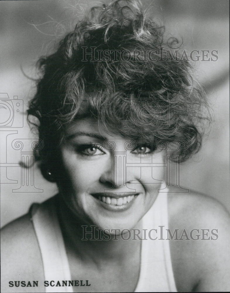 1989 Press Photo Actress Susan Scannel - Historic Images