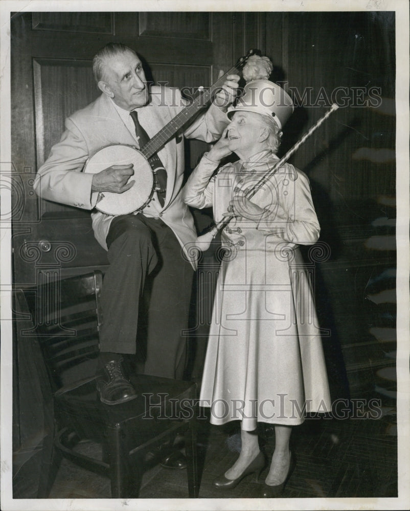 1959 Press Photo John and Anna Dunphy, Showbiz Veterans - Historic Images