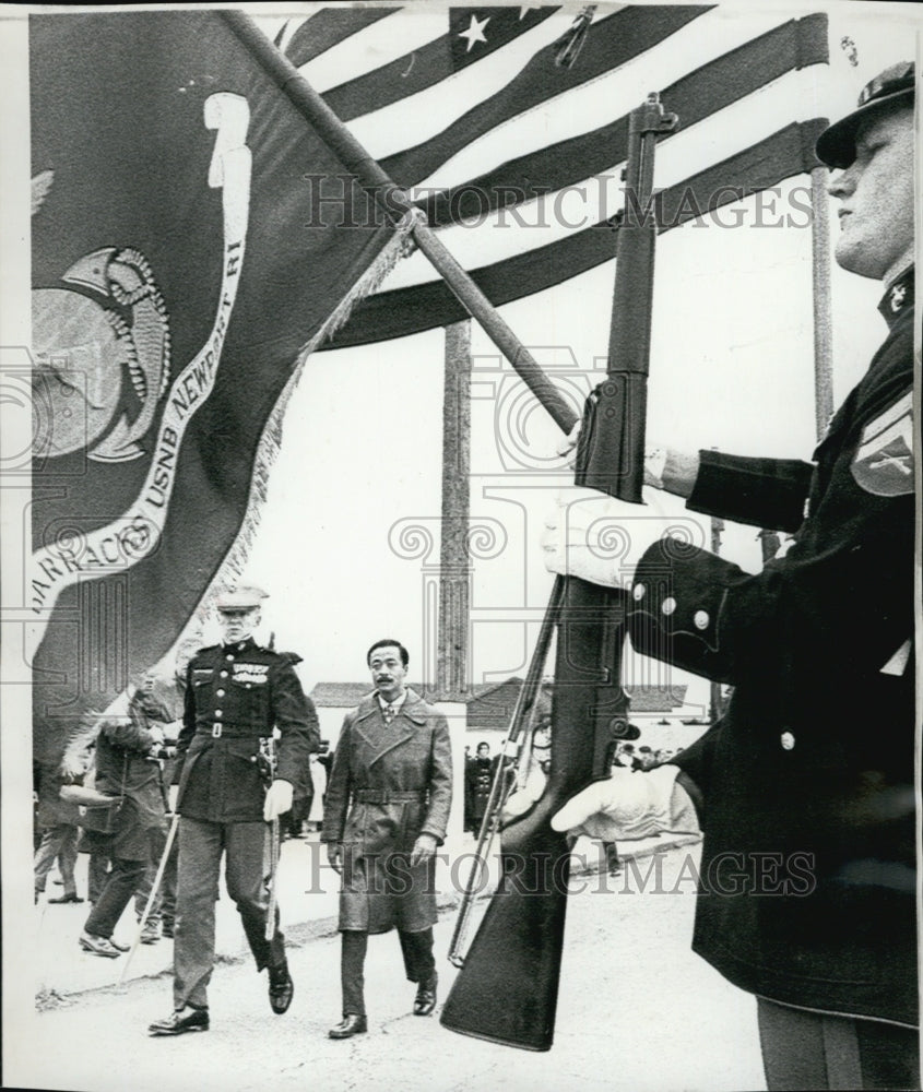 1970 Press Photo South Vietnamese President Nguyen with US Military Soldiers - Historic Images