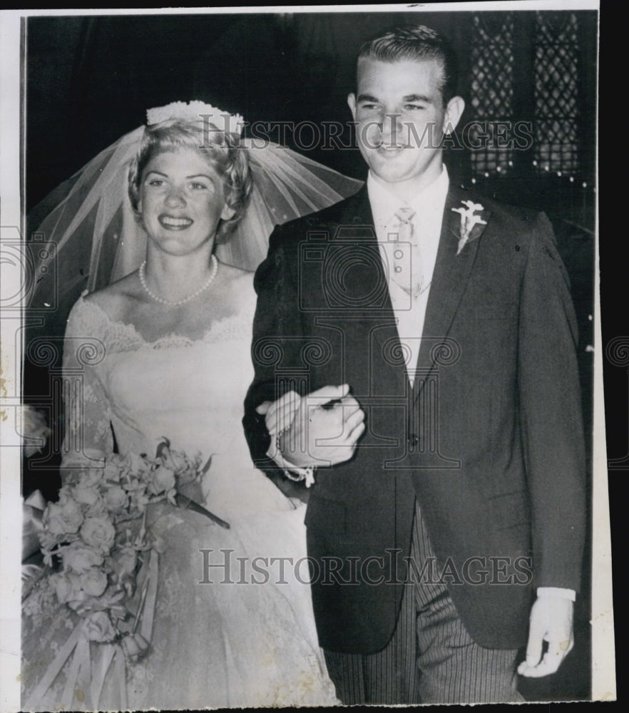 1959 Press Photo Allan Ladd Jr., Actor&#39;s Son, married Patricia Ann Beazley. - Historic Images