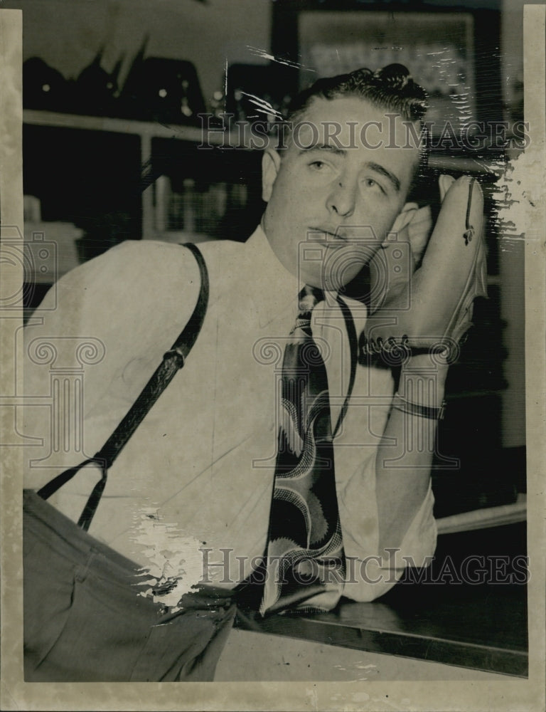 1950 Press Photo Pitcher Jack Hogan, Medfield, Mass. - Historic Images