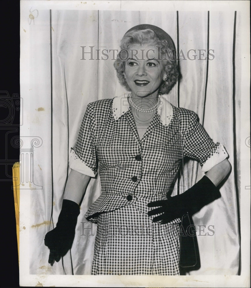 1951 Press Photo Gladys George in &quot;The Other Jessie Grant&quot; on &quot;Bigelow Theatre&quot; - Historic Images