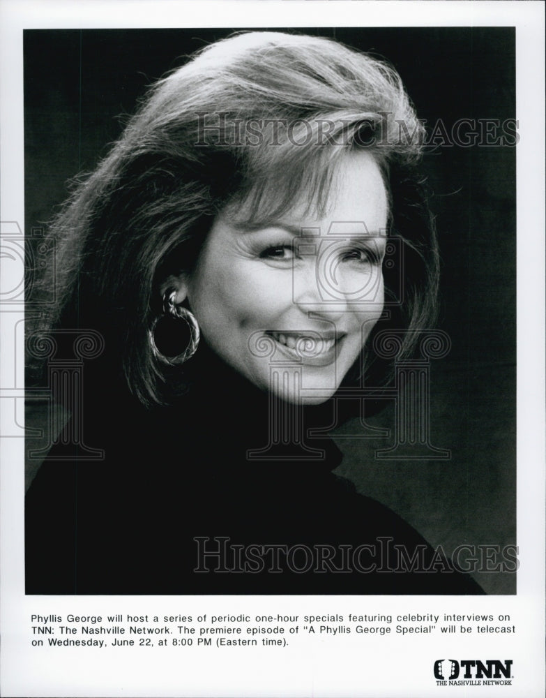 Phyllis George actress and a former sportscaster. Miss Texas 1971.-Historic Images