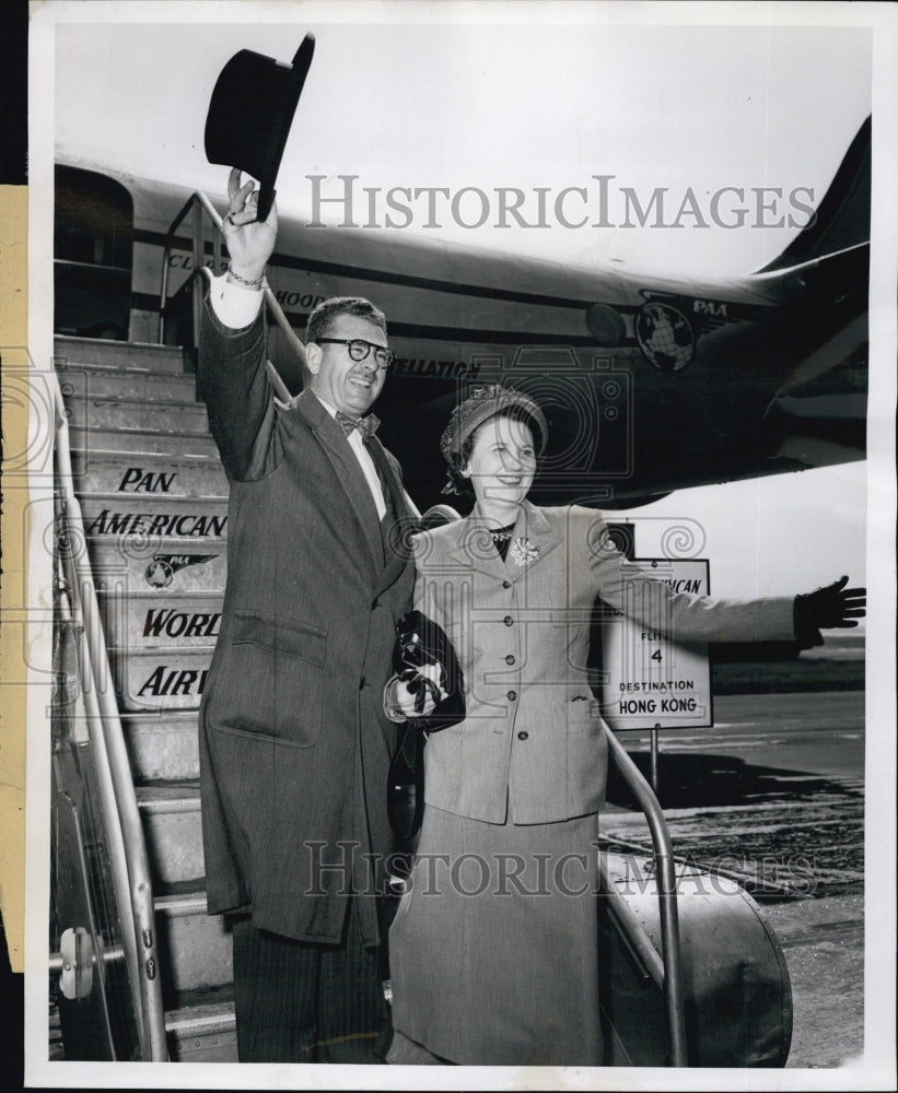 1950 Dr & Mrs Percy Hodgson President of Rotary International-Historic Images