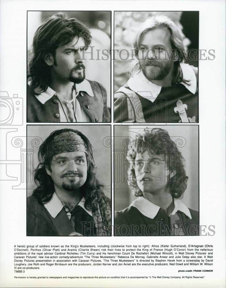 Press Photo 3 Musketeers - Historic Images