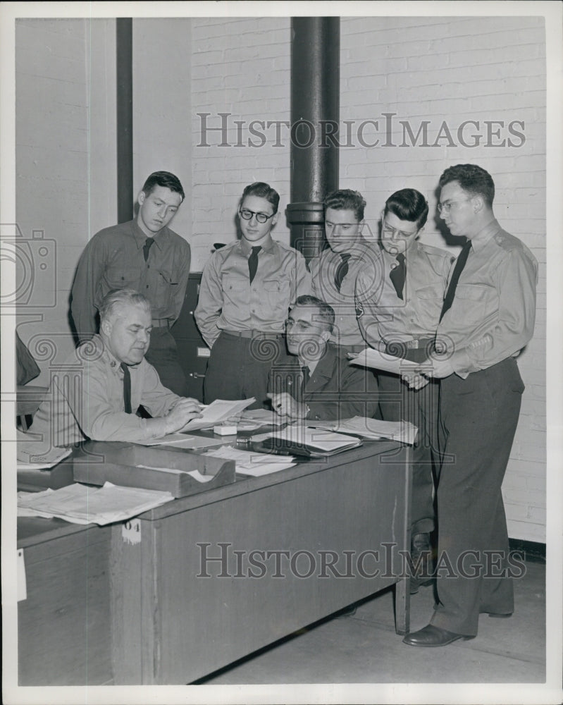 1952 Devoe, Quinn, Ridge, Saunder, Dean, Kent, DeKay at Army Base-Historic Images