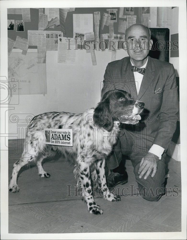 1968 candidate for congress Thomas Boylston &amp; campaign dog &quot;Duke&quot;-Historic Images